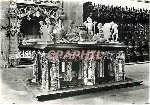 Moderne Karte Bourg en Bresse Ain Eglise de Brou Tombeau de Philibert le Beau