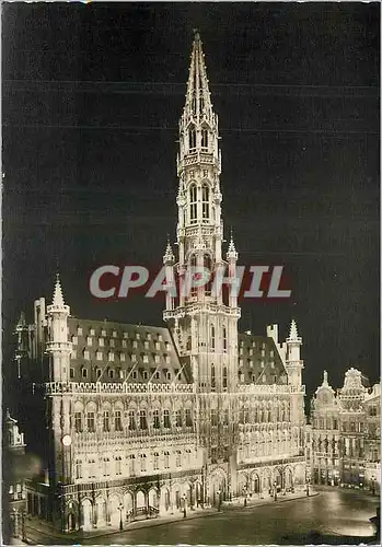 Moderne Karte Illuminations de Bruxelles Hotel de Ville Stadhuis