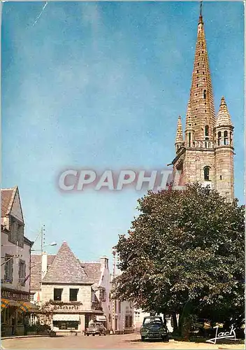 Cartes postales moderne Plougasnou Finistere La Place de l'Eglise