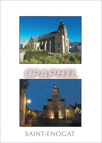 Cartes postales moderne La Cote d'Emeraude Saint Enogat Ile et Vilaine L'eglise