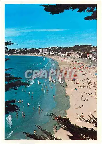 Cartes postales moderne Bretagne Le Val Andre La Plage vue des Murs Blancs