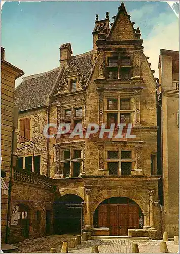 Moderne Karte Sarlat Dordogne Maison de la Boetie