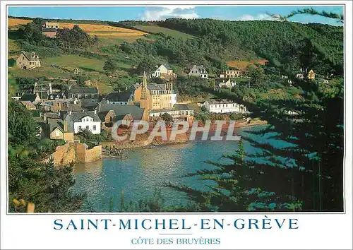 Moderne Karte Saint Michel en Greve Cote des Bruyeres