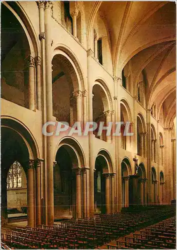 Cartes postales moderne Caen Abbaye Aux Hommes Eglise Saint Etienne Nef romane Cote Nord