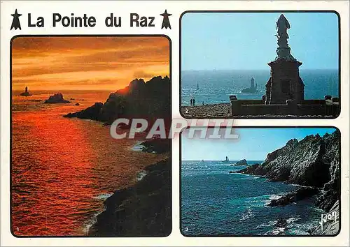 Cartes postales moderne La Pointe du Raz Finistere Notre Dame des Naufrages veille sur le Raz