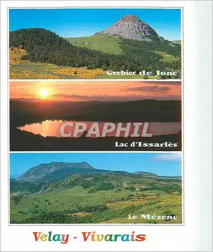 Cartes postales moderne Velay Vivarais En haut le Gerbier de Jonc Ardeche