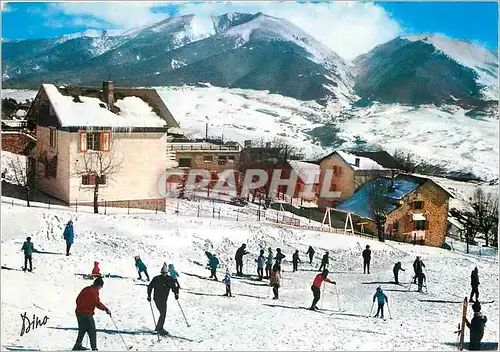 Cartes postales moderne Lumiere et Couleurs du Roussillon Pyrenees Orientales Font Romeu La lecon de ski dans la station