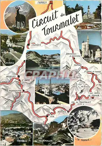 Cartes postales moderne Circuit du Tourmalet