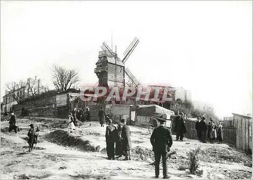 Moderne Karte Paris Le Moulin de la Galette