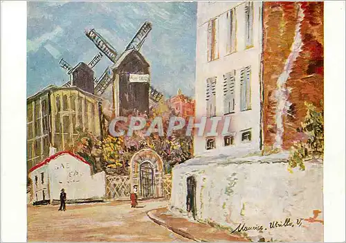 Cartes postales moderne Maurice Utrillo Le Moulin de la Galette