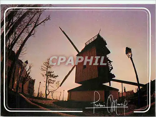 Moderne Karte Paris France Montmartre Le Moulin de la Galette