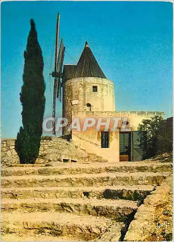 Moderne Karte Fontvielle Bouches du Rhone Le Moulin d'Alphonse Daudel