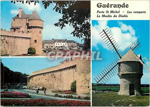 Cartes postales moderne Guerande Porte St Michel Les Remparts Le Moulin du Diable