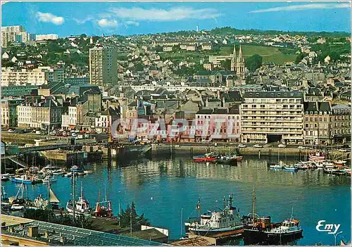 Cartes postales moderne Cherbourg Manche L'Avant port et le quai de Caligny