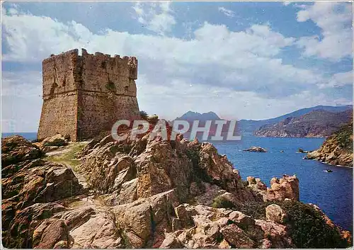 Cartes postales moderne Corse Ile de Beaute Golfe de Porto La Tour Genoise et le Cap Senino
