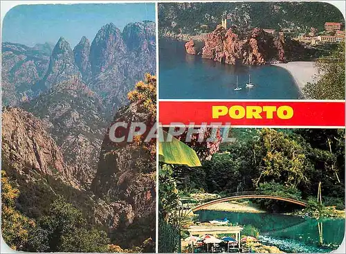 Cartes postales moderne Panorama de la Corse Porto