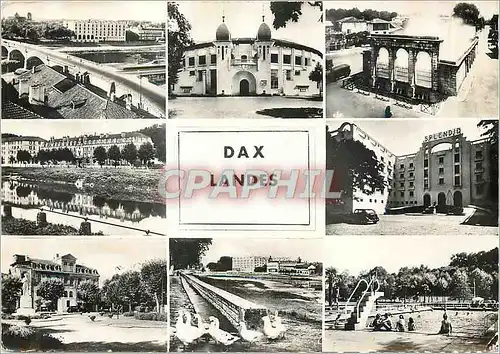 Cartes postales moderne Dax Landes Vue generale Arenes Fontaine d'eau chaude