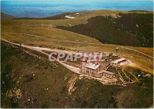 Cartes postales moderne Le Massif du Mont Aigoual Vue aerienne de l'Observatoire avec ses nombreuses chaines de montagne