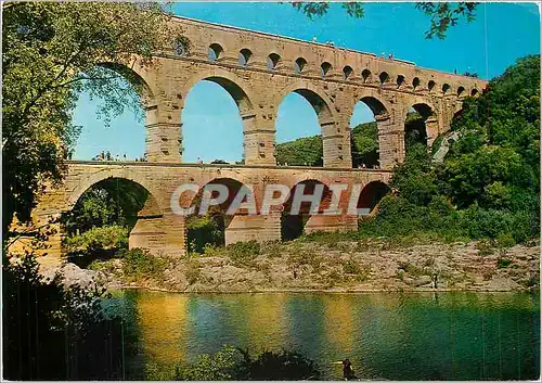 Cartes postales moderne Le Pont du Gard Aqueduc Romain