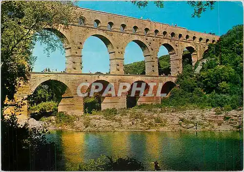 Moderne Karte Le Pont du Gard Aqueduc Romain