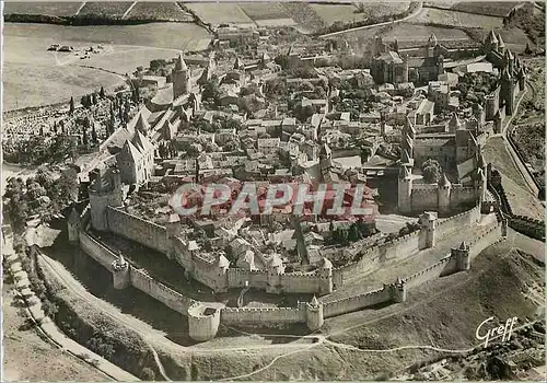 Cartes postales moderne Carcassonne Aude Vue Aerienne