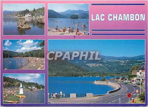 Moderne Karte Lac Chambon Puy De Dome