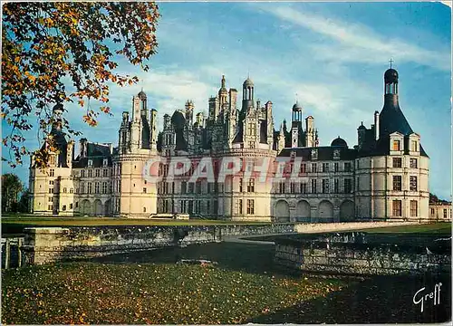 Moderne Karte Chambord Loir et Cher Chateaux de la Loire