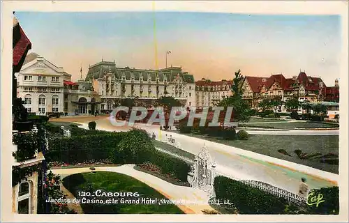 Cartes postales moderne Cabourg Jardins du Casino et le Grand Hotel