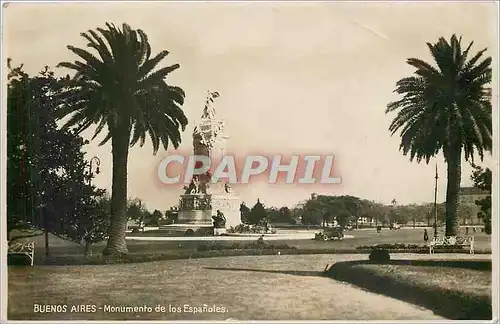 Moderne Karte Buenos Aires Monumento de los Espanoles