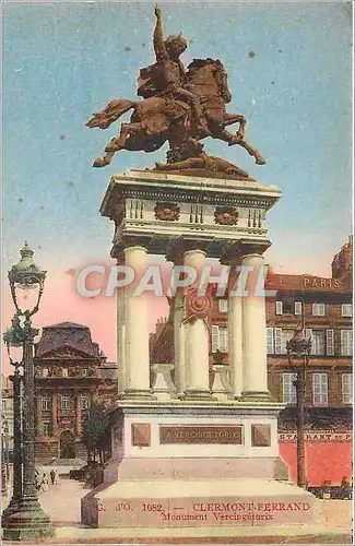 Moderne Karte Clermont Ferrand Monument Vercingetorix