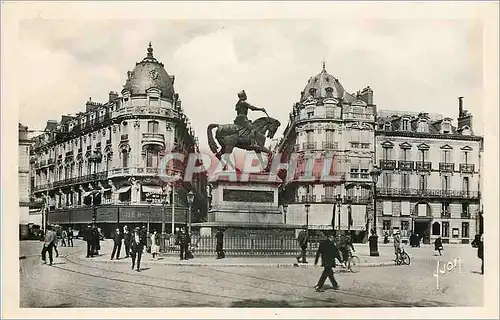 Moderne Karte Orleans Loiret Place du Martroi