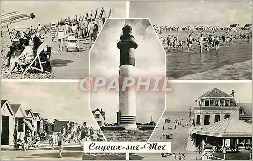 Moderne Karte Cayeux sur Mer Les Planches La Plage Le Phare Les Cabines