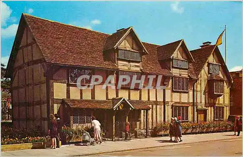 Moderne Karte Shakespeare Birthplace Stratford upon Avon