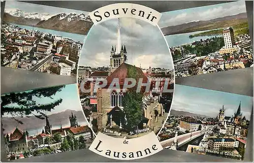 Cartes postales moderne Souvenir de Lausanne