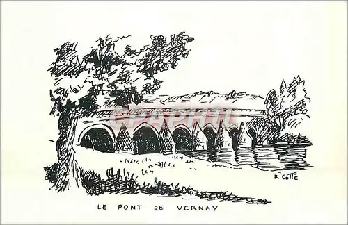 Moderne Karte Le Pont de Vernay