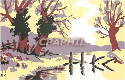 Cartes postales moderne Arbres