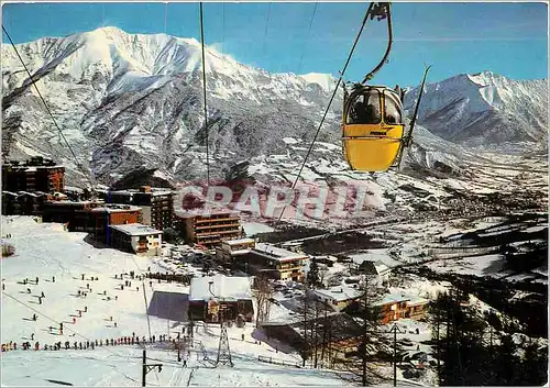 Moderne Karte Pra Loup Alpes de Haute Provence Vue generale Hotels Estelan et l'Ouka