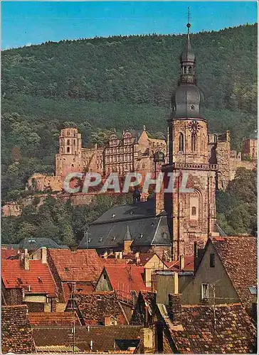 Moderne Karte Alt Heidelberg Le Vieux Heidelberg