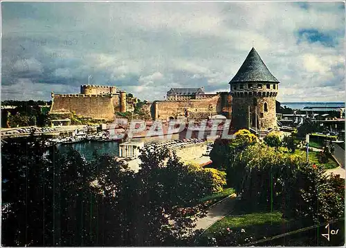 Cartes postales moderne Brest Le Chateau et la tour Tanguy