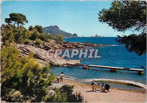 Cartes postales moderne Boulouris Var Les Calanques au loin le Dramont et l'Ile d'Or