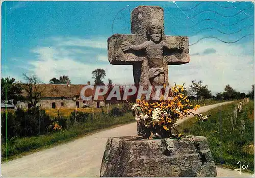 Cartes postales moderne Calvaire sur la route bretonne region de Sainte Anne d'Auray
