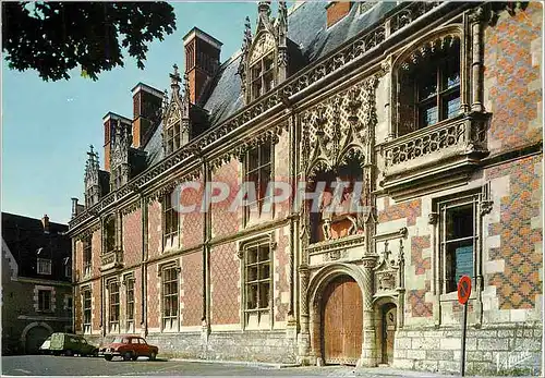 Moderne Karte Blois Loir et Cher L'entree du chateau l'aile Louis XII avec sa porte surmontee du porc epic et