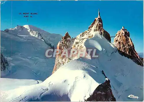 Cartes postales moderne Chamonix Mont Blanc Hte Savoie Vue aerienne L'Aiguille du Midi