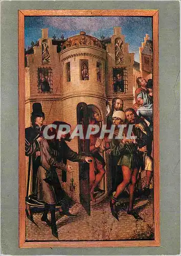 Cartes postales moderne Musee de Cluny Legende de Saint Gery par le maitre a la vue de Sainte Gudule