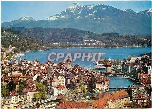 Cartes postales moderne Luzern Vierwaltstattersee Sicht gegen Rigi