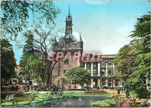 Cartes postales moderne Toulouse La Ville Rose Le Donjon du Capitole au Square de Gaulle