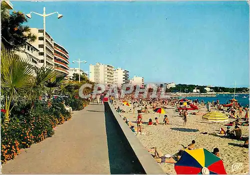 Moderne Karte Cote d'Azur Carrefour Mondial du Tourisme Juan les Pins La Plage et la Promenade du Soleil
