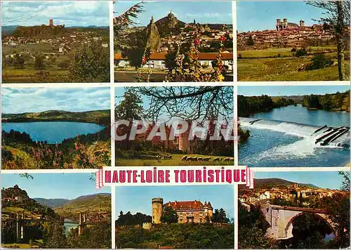 Cartes postales moderne Haute Loire Touristique Polignac Le Puy La Chaise Dieu Lac d'Issarles