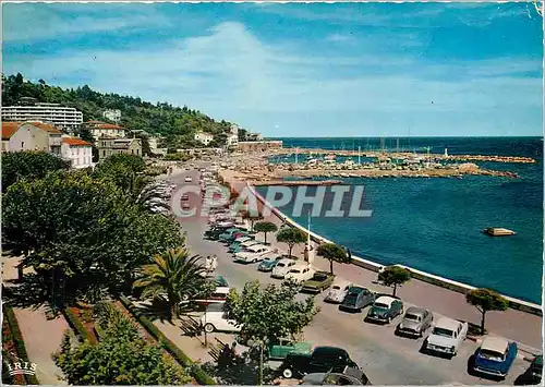 Moderne Karte Le Lavandou Var Les Terrasses et le Port