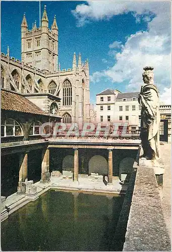 Moderne Karte Bath Abbey and the Great Roman Bath Somerset Of the many marvels that this romantic city has to